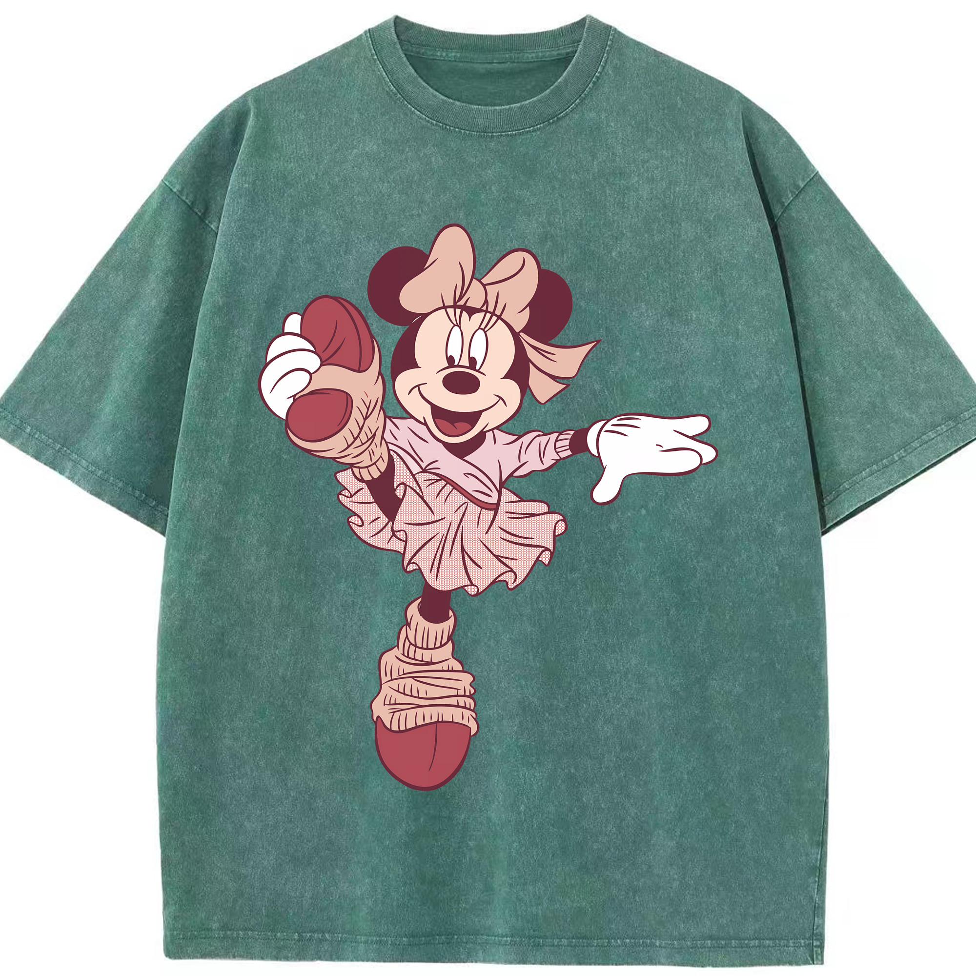 （画像用） ミッキーマウス Mickey Mouse 綿100% ヴィンテージ風 半袖Tシャツ（フロントプリント）